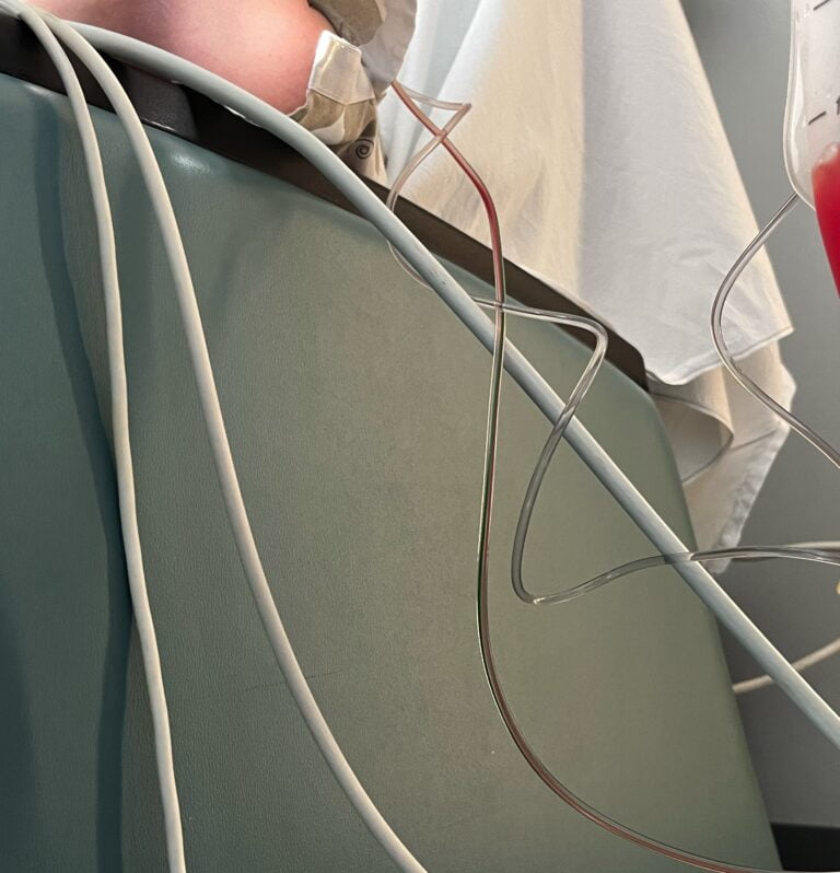Emily In ICU wires